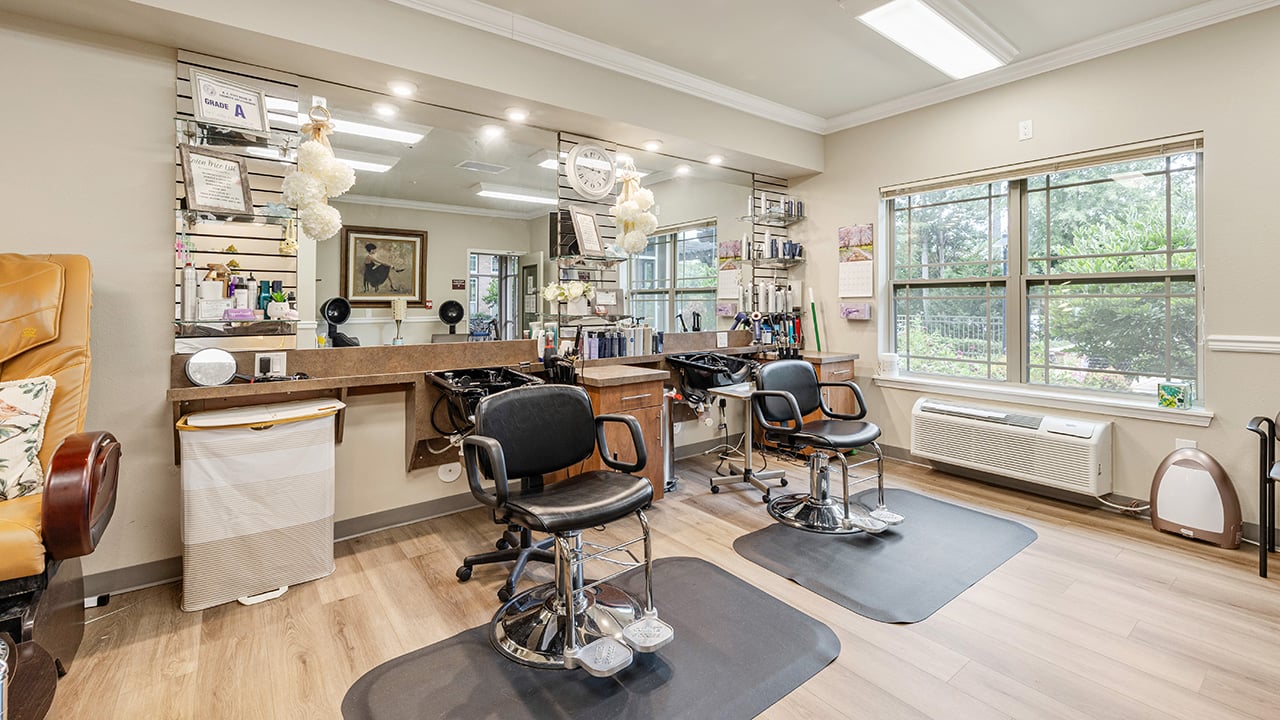 The beauty salon at Williams Place