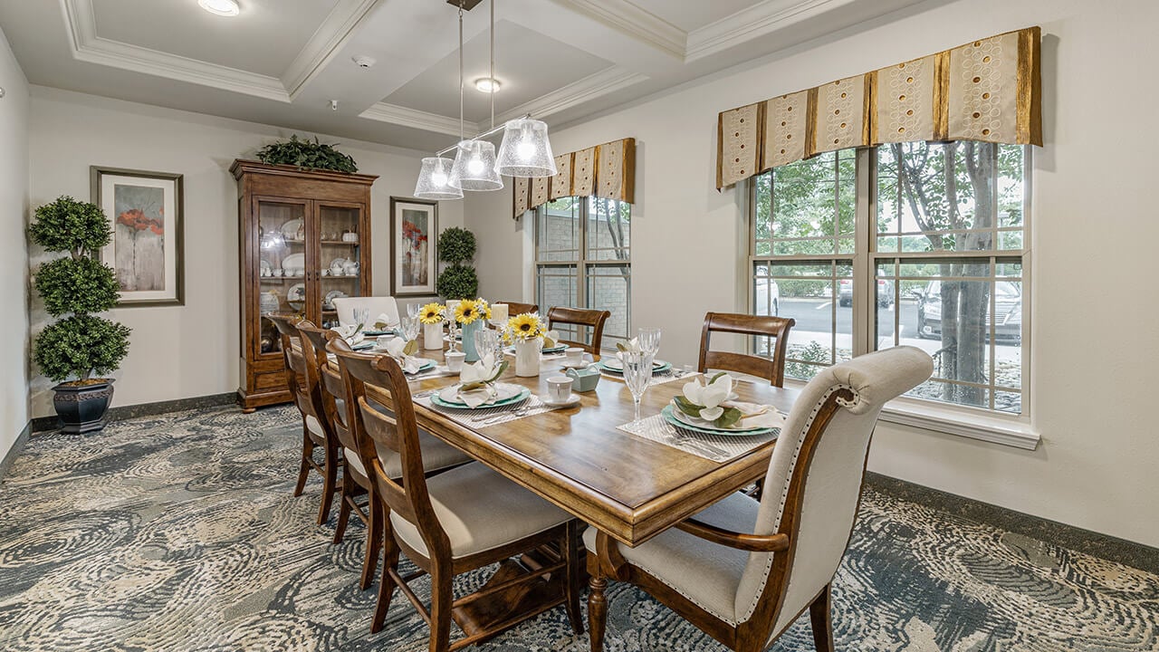 The dining room at Williams Place